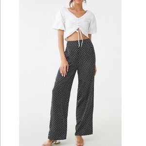 Forever 21 Polka Dot Satin Pants